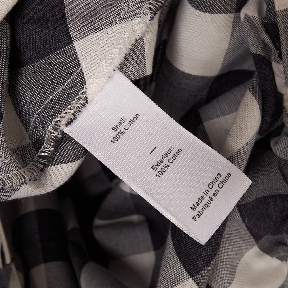1990s Gingham Gray and White Mermaid Maxi Dress